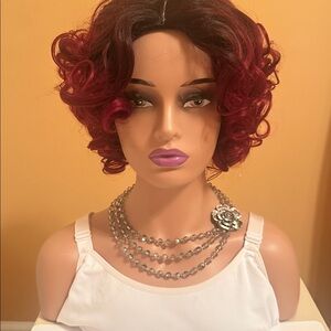 Gray Crystal and Abalone Shell Statement Necklace